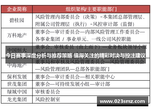 今日赛事深度分析与推荐策略 值得关注的精彩对决与投注建议